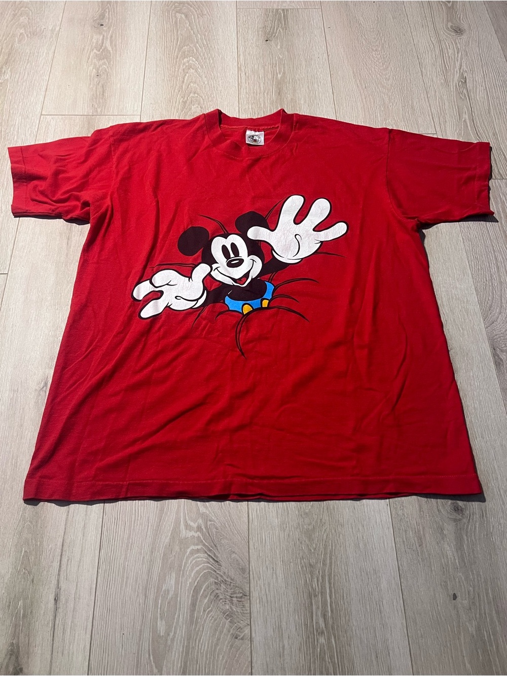 Mickey Mouse Red Short Sleeve Graphic Tee